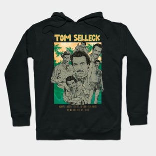 Tom Selleck Aesthetic Tropical Hoodie